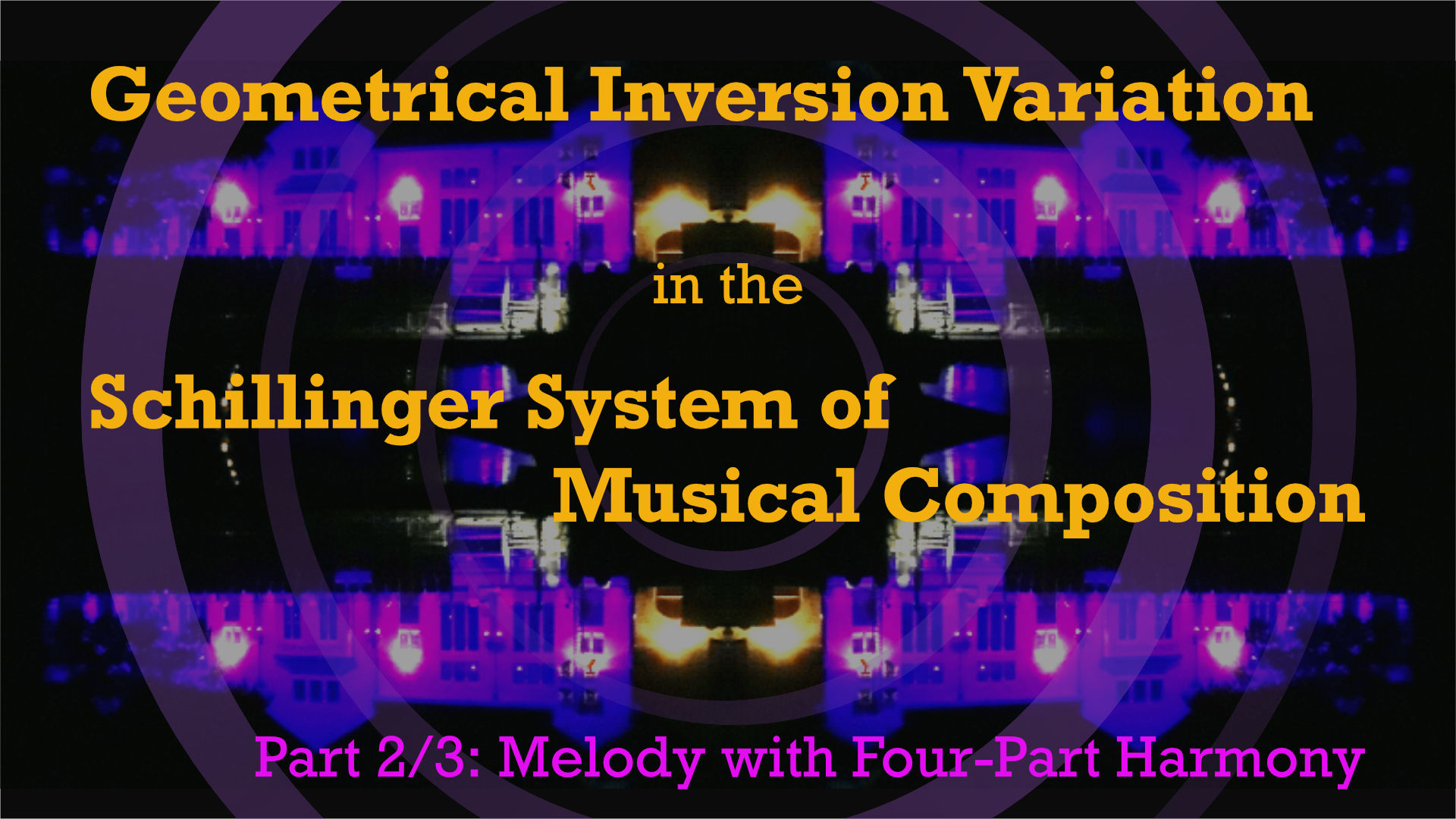 YouTube thumbnail for the Geometrical Inversion Variation in the Schillinger System, Part 2: Melody with Accompaniment video tutorial