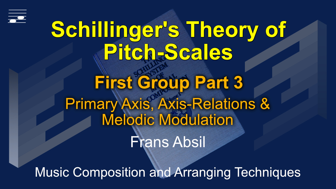 YouTube thumbnail for the Schillinger Pitch-Scales First Group Pt 3 video tutorial