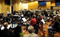 Het Metropole Orkest tijdens Edison Award gala repetitie